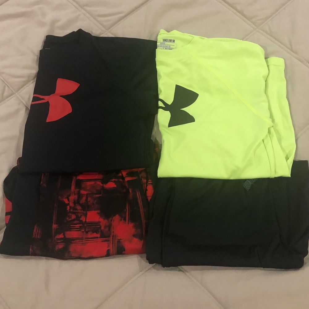 Under Armour boys 2pc short and T-shirt  2 sets